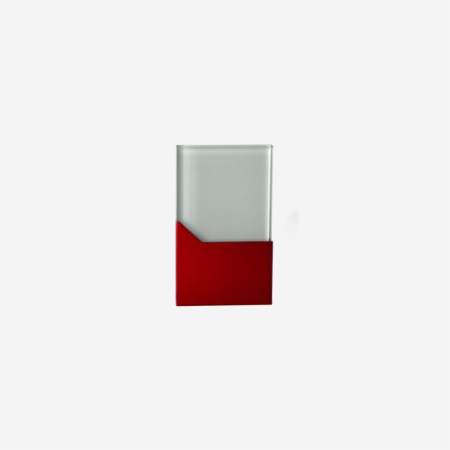 CRISTAL PARA SUBLIMADO BASE METÁLICA BYJ-27 ROJO Cristal para sublimado base metálica