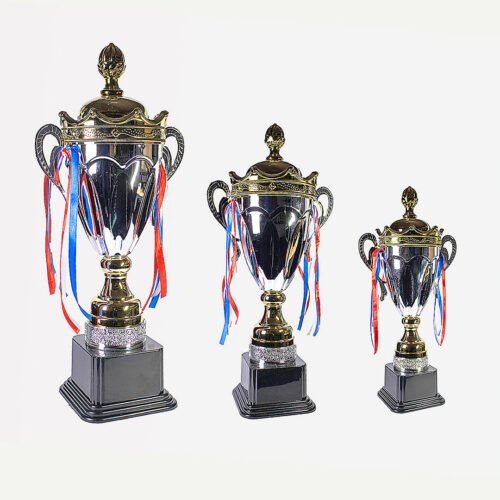 Trofeos metálicos bicolor