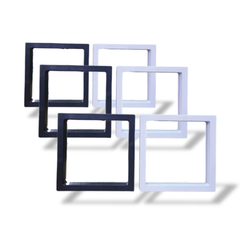 Exhibidores plásticos con película de silicona