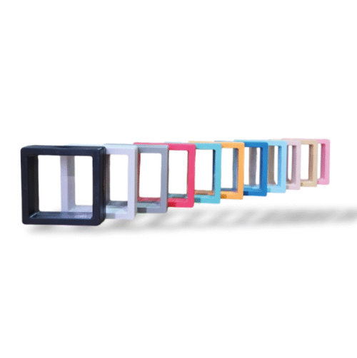 Exhibidores plásticos con película de silicona