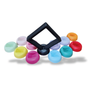 Bases redondas multicolor